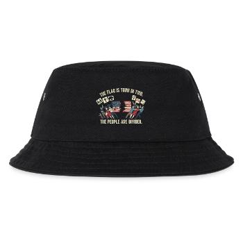 The People are Divided - Kinder Bucket Hat - Schwarz - Vorne