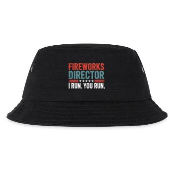 Funny Fireworks Director Jokes 4th Of July - Kinder Bucket Hat - Schwarz - Vorne