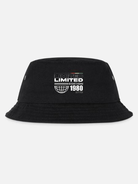 1980 Geburtstagsgeschenk - Vintage 1980, 45. Gebur - Kinder Bucket Hat - Schwarz