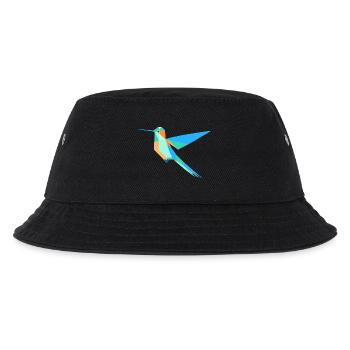 Geometrischer Kolibri Prisma-Stil - Kinder Bucket Hat - Schwarz - Vorne