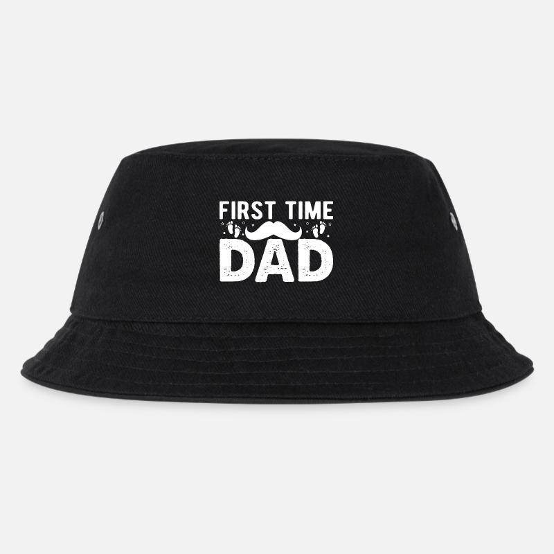 Werdender Papa Werdender Vater - Kinder Bucket Hat - Schwarz