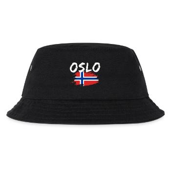 Oslo Norwegen - Kinder Bucket Hat - Schwarz - Vorne