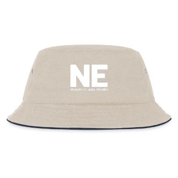 NE? Cool rejection shirt with a clear message - Kids’ Bucket Hat - ecru/navy - Front