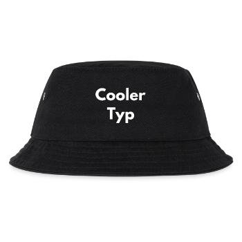 COOLER TYP - Kinder Bucket Hat - Schwarz - Vorne