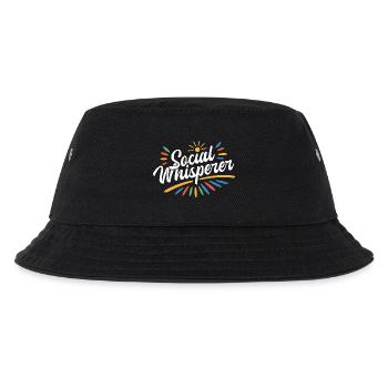 Social Worker Quote Social Whisperer Social Work - Kids’ Bucket Hat - black - Front