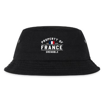 Französische Immobilien Grenoble - Kinder Bucket Hat - Schwarz - Vorne