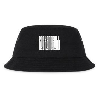 Rock'n'Roll-Logo mit fettem Logo - Kinder Bucket Hat - Schwarz - Vorne