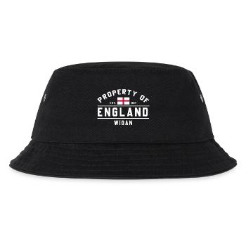 Englands Ruhm Vintage Wigan - Kinder Bucket Hat - Schwarz - Vorne