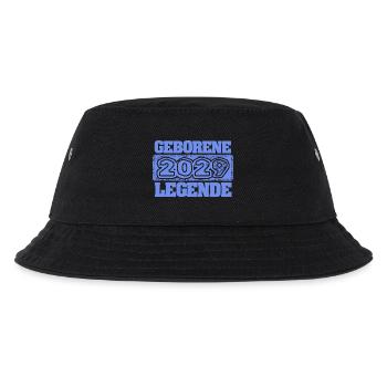 2029 - Kinder Bucket Hat - Schwarz - Vorne