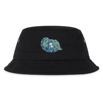 Squishy Azure - Kinder Bucket Hat - Schwarz - Vorne