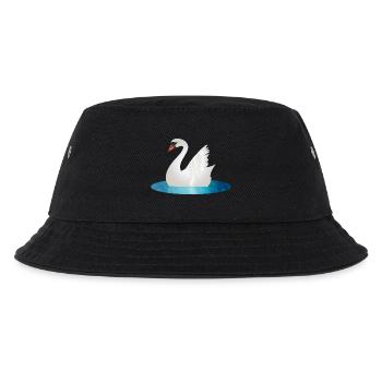 Cygne scintillant aux ailes levées - Bob Enfant - noir - Devant