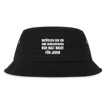 Of course I'm an enrichment, just not for - Kids’ Bucket Hat - black - Front
