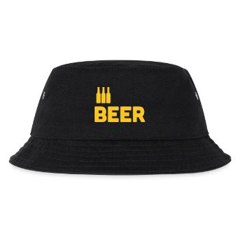 Bierliebhaber - Kinder Bucket Hat - Schwarz - Vorne