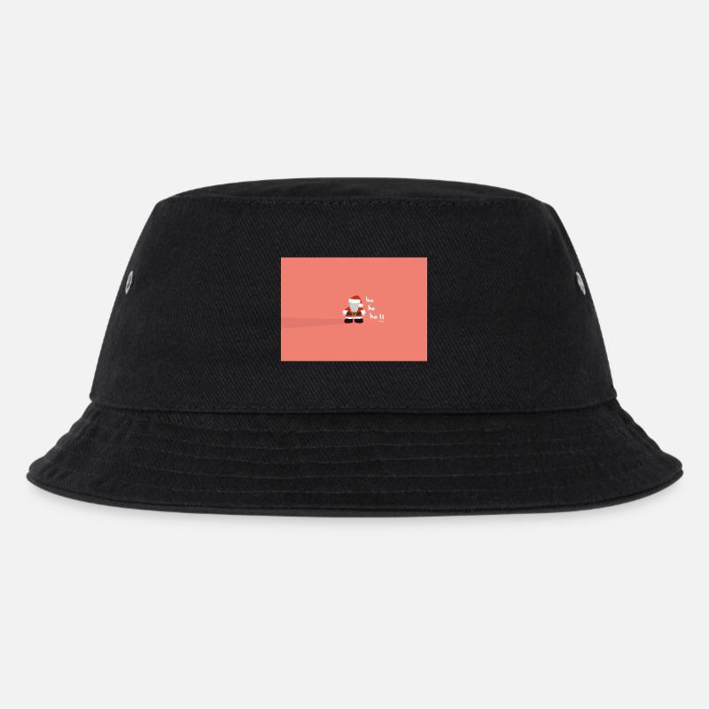 Weihnachtsmann Schattenwurf - Kinder Bucket Hat - Schwarz