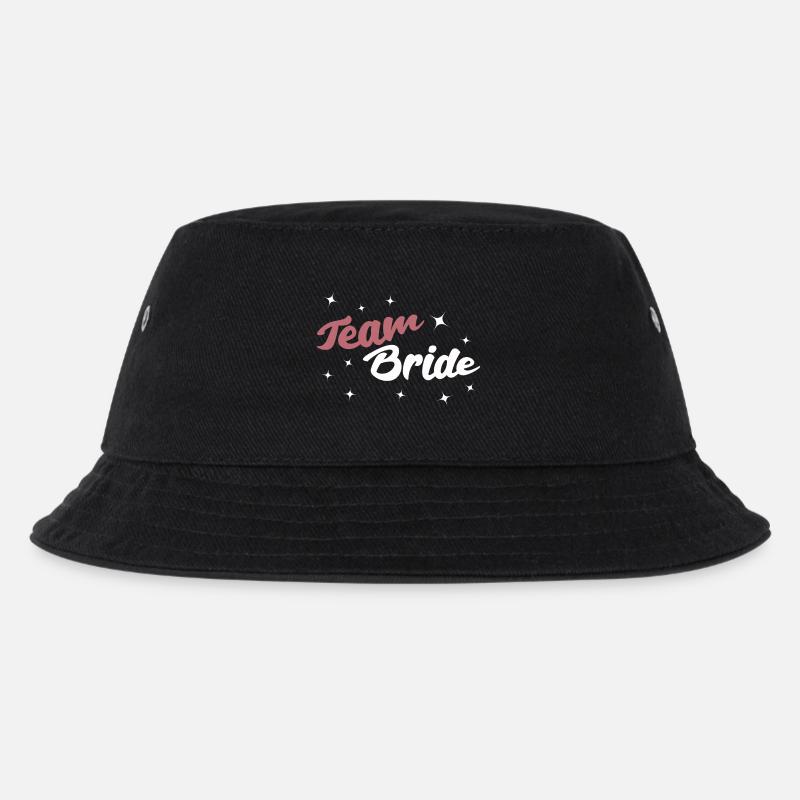Team Bride - Kinder Bucket Hat - Schwarz