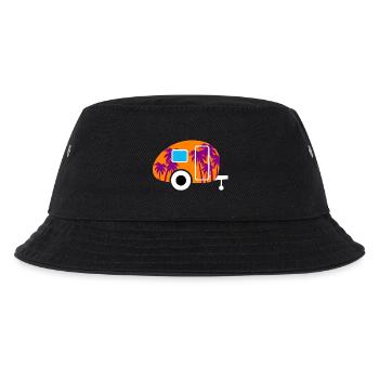 Caravane Palmiers Vacances en mer du Sud Camping Fan de caravane - Bob Enfant - noir - Devant