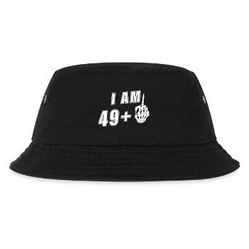 50. Geburtstag Frau 50er 50ter Ich bin 49+ plus - Kinder Bucket Hat - Schwarz - Vorne