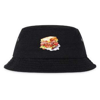 Sandwich Illustration - Kids’ Bucket Hat - black - Front