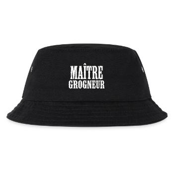 Grumpy Humor Complainer Master Grunt - Kids’ Bucket Hat - black - Front