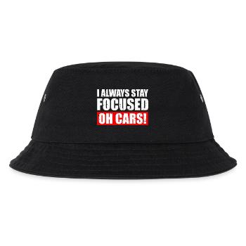 I always stay focused Car lover car guy mechanic - Kinder Bucket Hat - Schwarz - Vorne