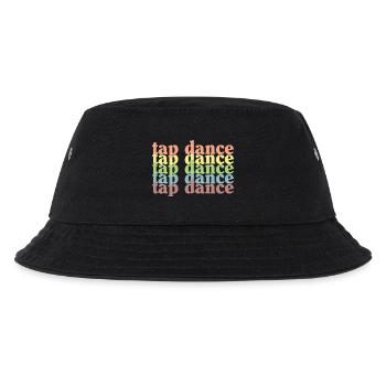 Tap Dance Pastell Raster - Kinder Bucket Hat - Schwarz - Vorne