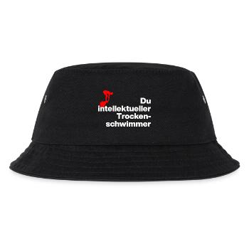 DU INTELLIGENTEER TROCKENSCHWIMMER. SARKASMUS - Kinder Bucket Hat - Schwarz - Vorne
