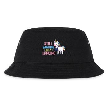 Ich arbeite immer noch an meiner Landungsarm-Erholung - Kinder Bucket Hat - Schwarz - Vorne