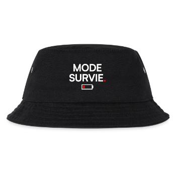 MODE SURVIE | Humour fatigue minimal - Bob Enfant - noir - Devant