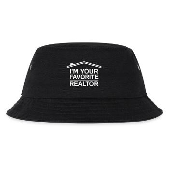 Favorite realtor Funny Realtor Real Estate Agent - Kids’ Bucket Hat - black - Front