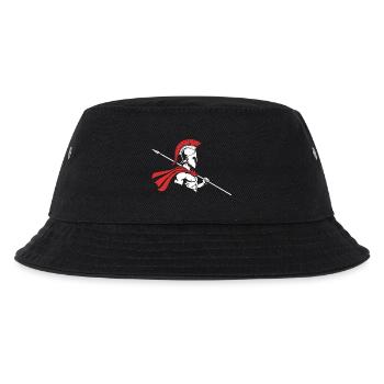 Spartan Profile Spear Logo Mascot Warrior - Kids’ Bucket Hat - black - Front