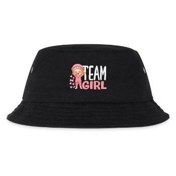 Team Mädchen Dabbing Schlafanzug Reveal - Kinder Bucket Hat - Schwarz - Vorne