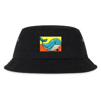 whale - Kids’ Bucket Hat - black - Front