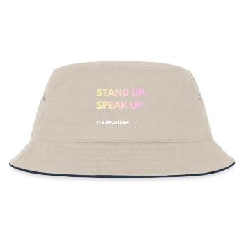 Stand Up, Speak Up - Kids’ Bucket Hat - ecru/navy - Front