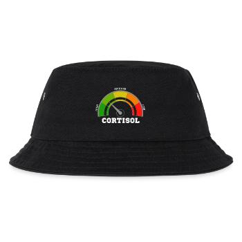 Funny Low cortisol Hilarious Stress Free Cortisol - Kids’ Bucket Hat - black - Front