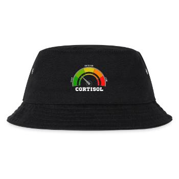 Funny Low cortisol Hilarious Stress Free Cortisol - Kids’ Bucket Hat - black - Front