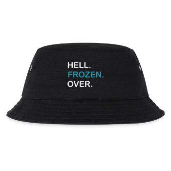 Eher friert die Hölle zu Hell Frozen Over - Kinder Bucket Hat - Schwarz - Vorne