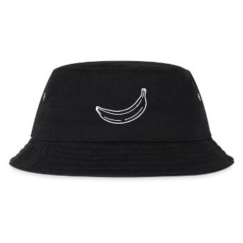 Banana minimal gift minimalist - Kids’ Bucket Hat - black - Front