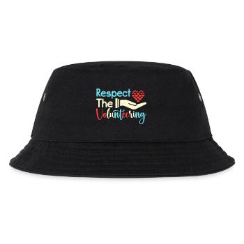 Volunteer Appreciation Respect The Volunteer - Kids’ Bucket Hat - black - Front