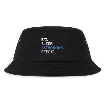 Eat Sleep Astronomy Repeat - Kids’ Bucket Hat - black - Front