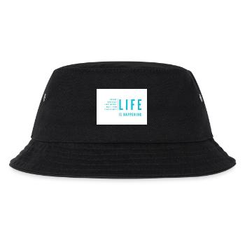 Das Leben passiert einfach - Kinder Bucket Hat - Schwarz - Vorne