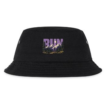 Trailrunning - Kinder Bucket Hat - Schwarz - Vorne