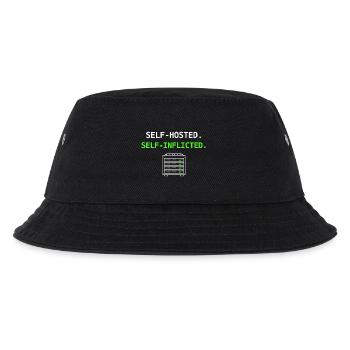 Self Hosted – Self Inflicted Homelab Design - Kids’ Bucket Hat - black - Front