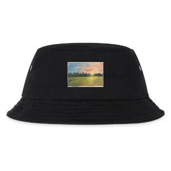 Meadow at sunset - Kids’ Bucket Hat - black - Front