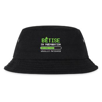 Bêtise Cadeau humour personnalisé - Bob Enfant - noir - Devant