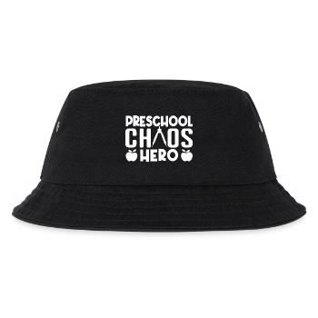 Preschool Teacher Chaos Hero Daycare Teacher - Kids’ Bucket Hat - black - Front