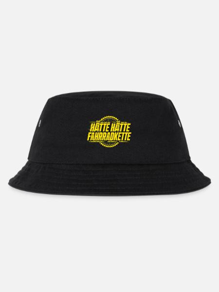 Hätte Hätte Fahrradkette - Lustiges Fahrrad Shirt - Kinder Bucket Hat - Schwarz