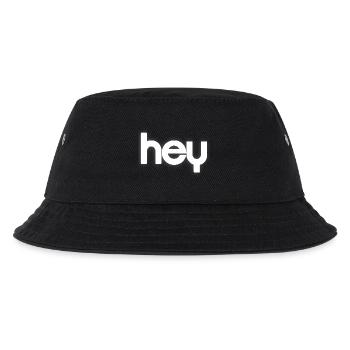 HEY Cloudline Abstract Banner - Kinder Bucket Hat - Schwarz - Vorne