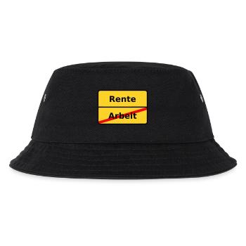 Arbeit Rente NEU - Kinder Bucket Hat - Schwarz - Vorne