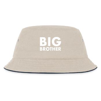 Big brother - Kinder Bucket Hat - Natur/Navy - Vorne