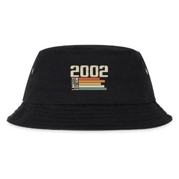2002 Jahrgang - Retro 2002 Geburtstagsgeschenk 2002 - Kinder Bucket Hat - Schwarz - Vorne